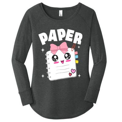 Paper Scissors Rock Halloween Costumes Group Family Women's Perfect Tri Tunic Long Sleeve Shirt