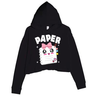 Paper Scissors Rock Halloween Costumes Group Family Crop Fleece Hoodie