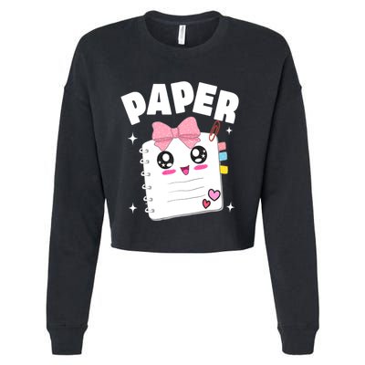 Paper Scissors Rock Halloween Costumes Group Family Cropped Pullover Crew