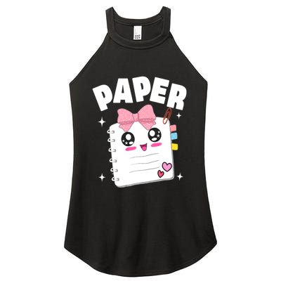 Paper Scissors Rock Halloween Costumes Group Family Women's Perfect Tri Rocker Tank