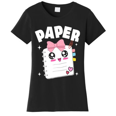 Paper Scissors Rock Halloween Costumes Group Family Women's T-Shirt