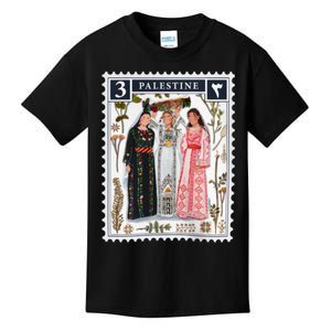 Palestine Stamp Retro Palestine Women Kids T-Shirt