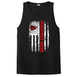 Pediatrics Squad Registered Nurse American Flag For Doctor Cute Gift PosiCharge Competitor Tank