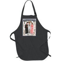 Palestine Stamp Retro Palestine Full-Length Apron With Pockets