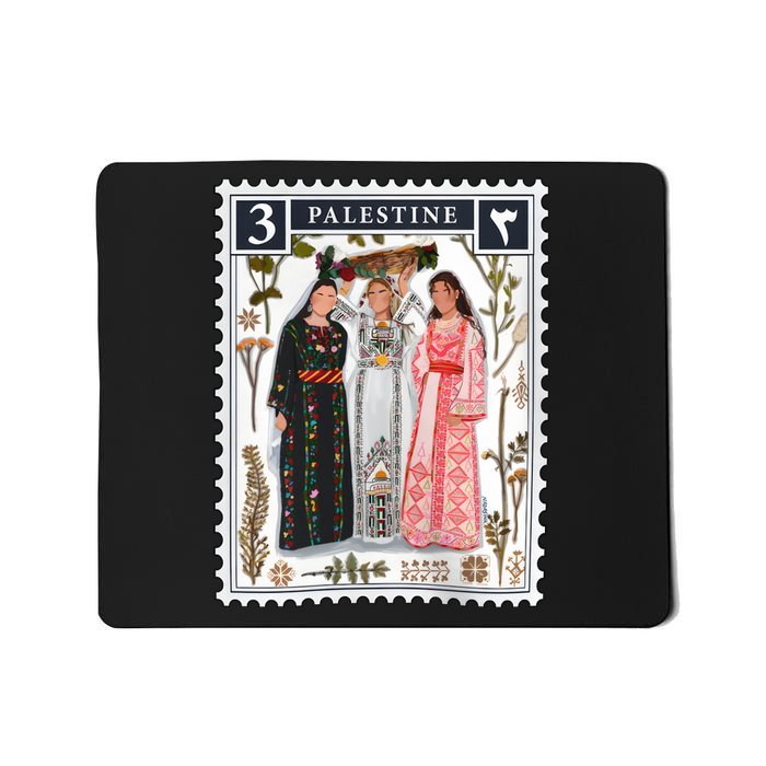 Palestine Stamp Retro Palestine Mousepad