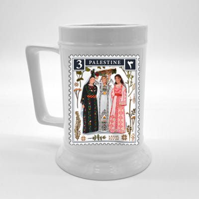 Palestine Stamp Retro Palestine Beer Stein