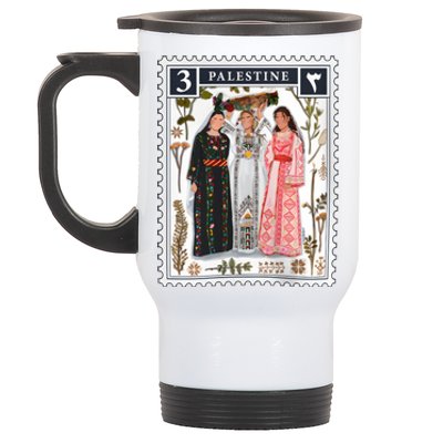 Palestine Stamp Retro Palestine Stainless Steel Travel Mug