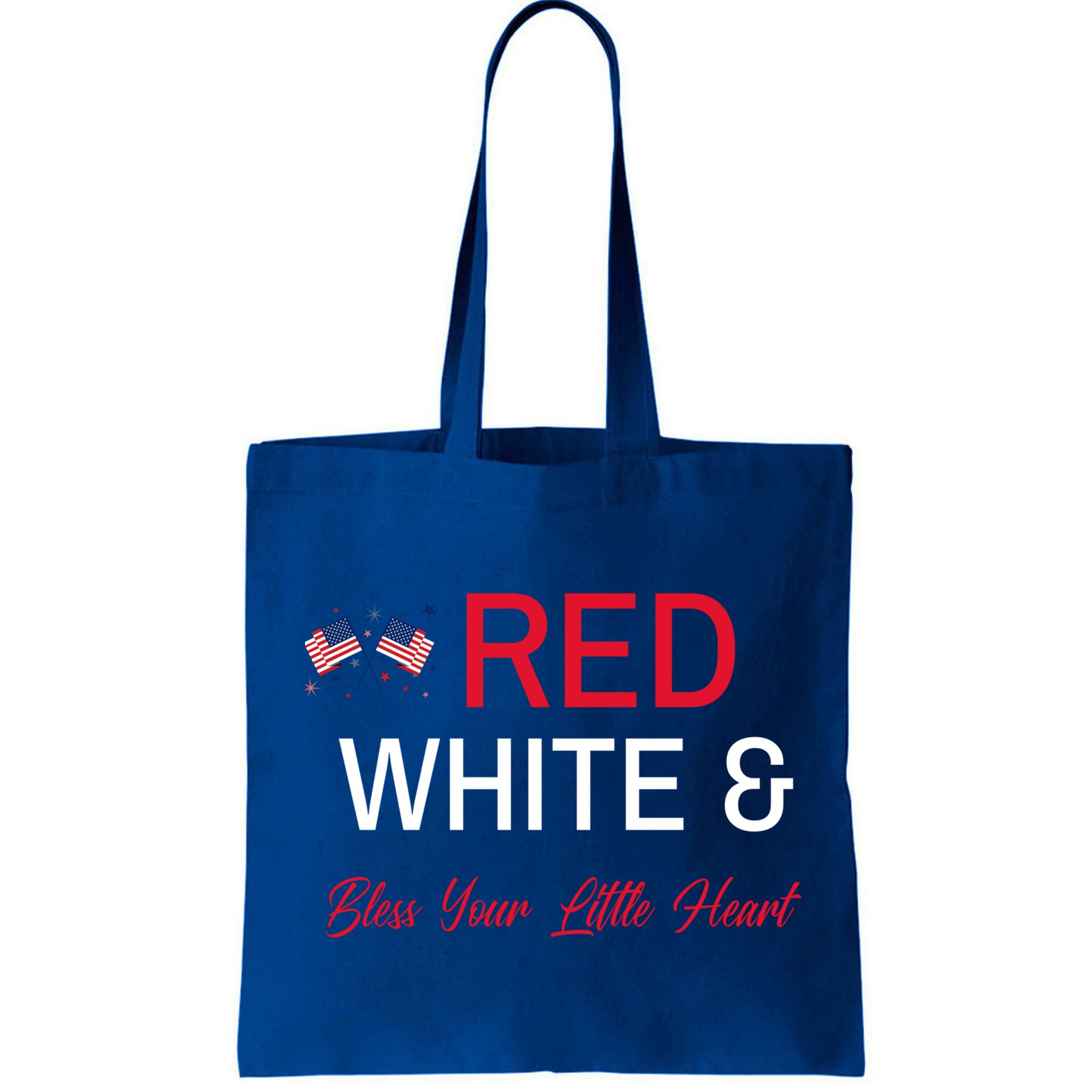 Patriotic Southern Red White And Bless Your Little Heart Funny Gift Bag
