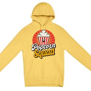 Popcorn Squad Retro Movie Night Snack Cinema Lover Premium Pullover Hoodie