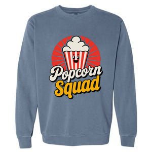 Popcorn Squad Retro Movie Night Snack Cinema Lover Garment-Dyed Sweatshirt