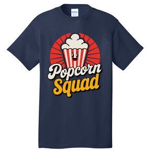 Popcorn Squad Retro Movie Night Snack Cinema Lover Tall T-Shirt