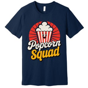 Popcorn Squad Retro Movie Night Snack Cinema Lover Premium T-Shirt