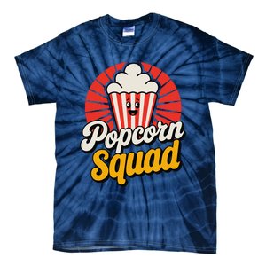 Popcorn Squad Retro Movie Night Snack Cinema Lover Tie-Dye T-Shirt