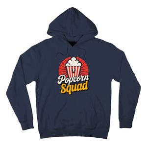 Popcorn Squad Retro Movie Night Snack Cinema Lover Tall Hoodie