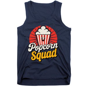 Popcorn Squad Retro Movie Night Snack Cinema Lover Tank Top