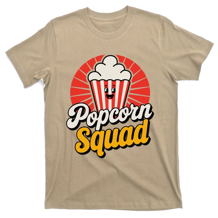 Popcorn Squad Retro Movie Night Snack Cinema Lover T-Shirt