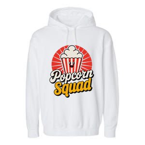 Popcorn Squad Retro Movie Night Snack Cinema Lover Garment-Dyed Fleece Hoodie