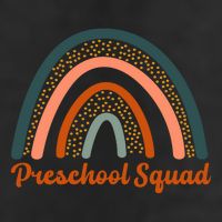 Preschool Squad Rainbow Back To School 7 Panel Mesh Trucker Snapback Hat
