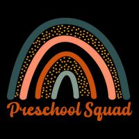 Preschool Squad Rainbow Back To School Drawstring Bag