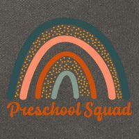 Preschool Squad Rainbow Back To School Cotton Canvas Backpack