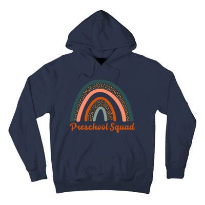 Preschool Squad Rainbow Back To School Tall Hoodie