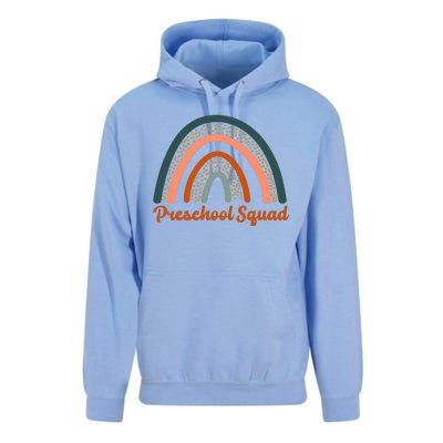 Preschool Squad Rainbow Back To School Unisex Surf Hoodie