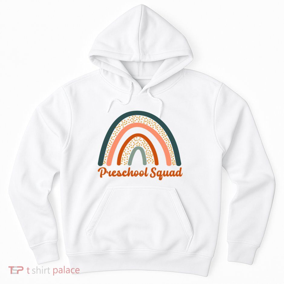 Preschool Squad Rainbow Back To School Hoodie