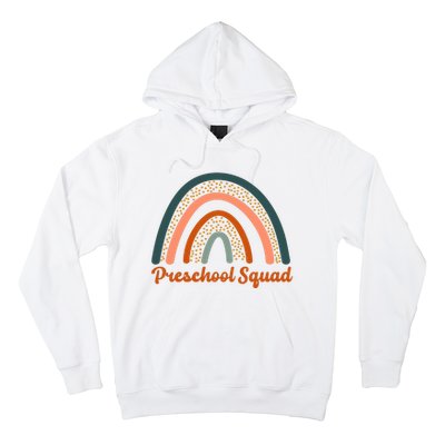 Preschool Squad Rainbow Back To School Hoodie