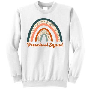 Preschool Squad Rainbow Back To School Sweatshirt