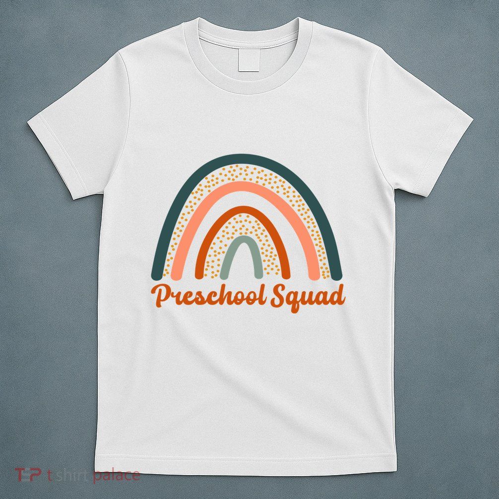 Preschool Squad Rainbow Back To School T-Shirt