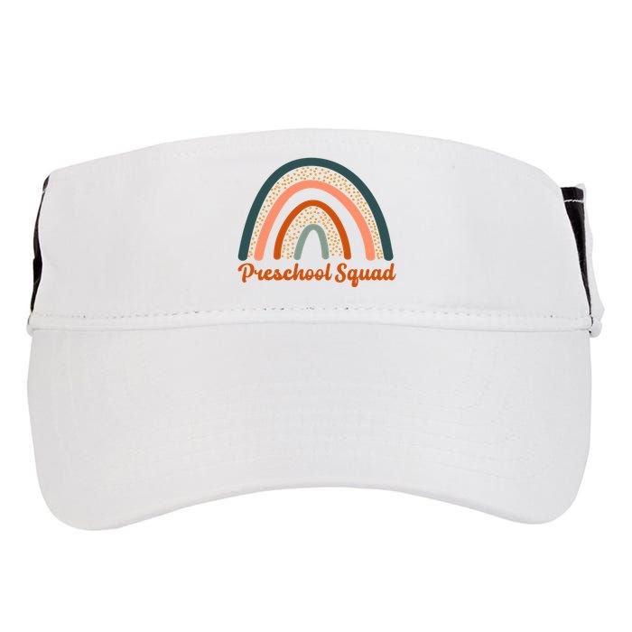 Preschool Squad Rainbow Back To School Adult Drive Performance Visor