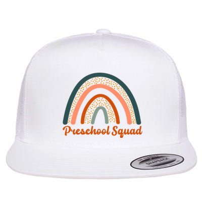 Preschool Squad Rainbow Back To School Flatbill Hat