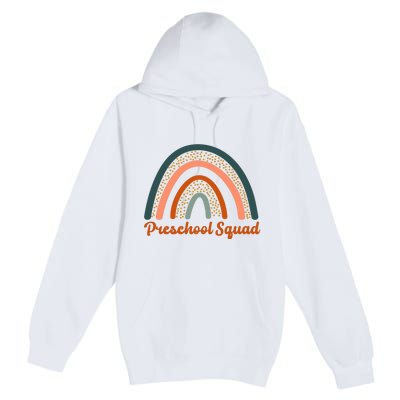 Preschool Squad Rainbow Back To School Premium Pullover Hoodie