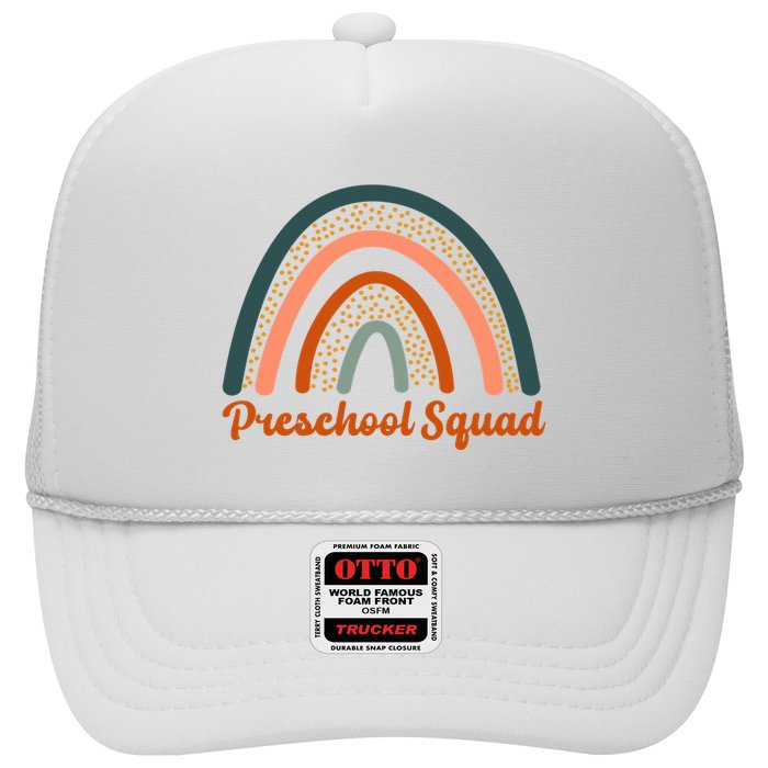 Preschool Squad Rainbow Back To School Trucker Hat