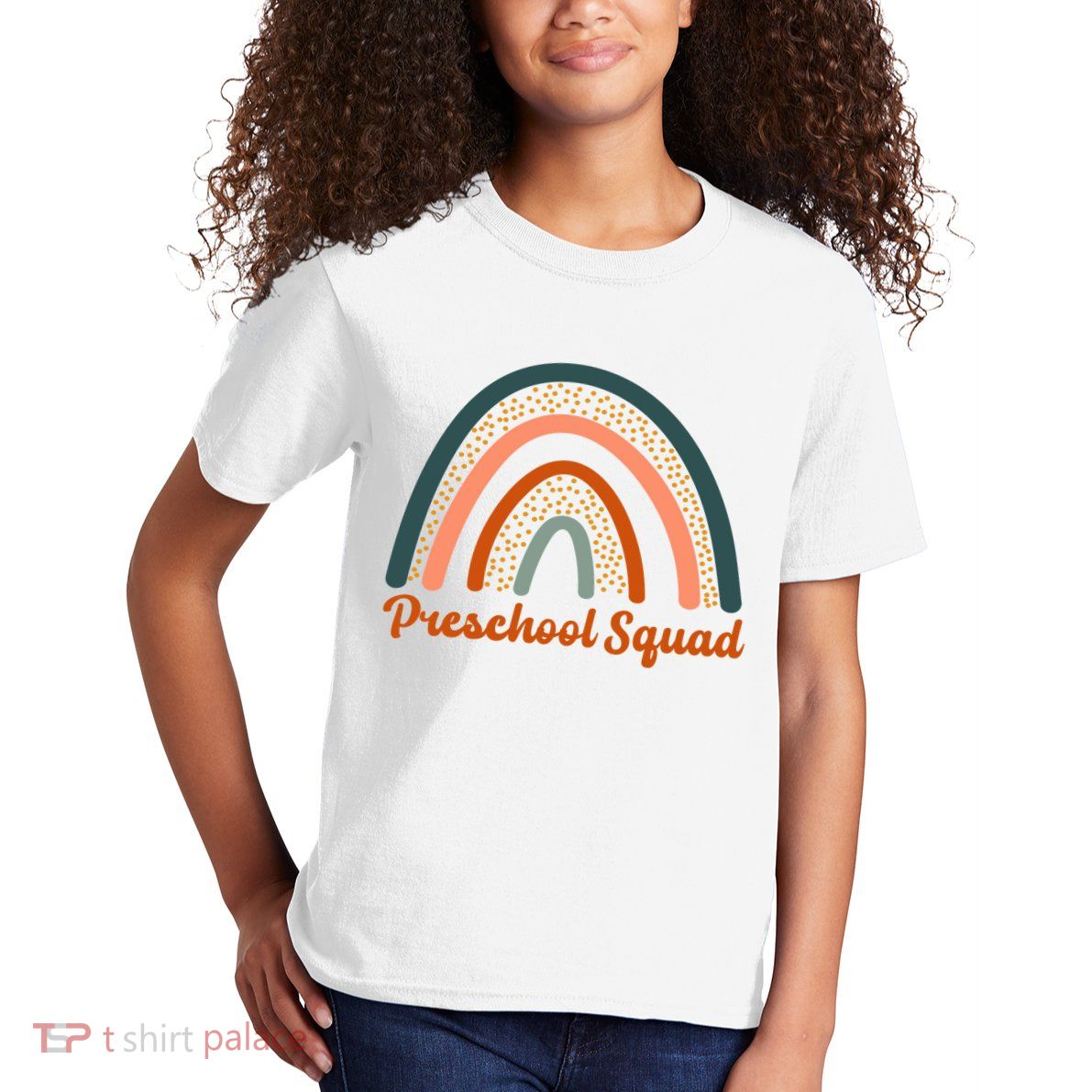 Preschool Squad Rainbow Back To School Kids T-Shirt
