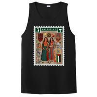 Palestine Stamp Retro Palestine Women Palestinian Flag Gaza PosiCharge Competitor Tank