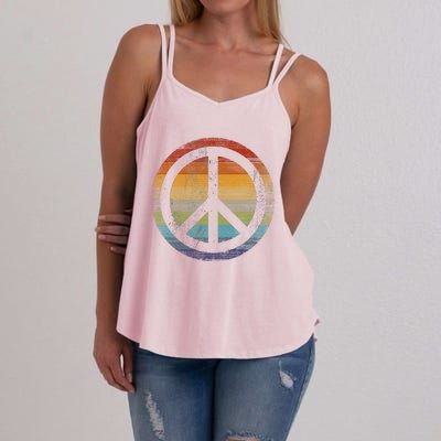 Peace Symbol Retro Women's Strappy Tank