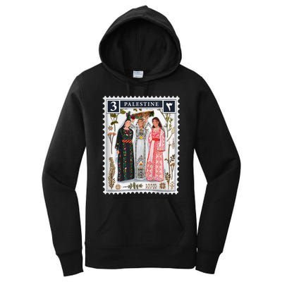 Palestine Stamp Retro Palestine Women Women's Pullover Hoodie