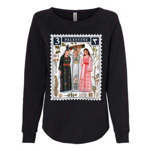 Palestine Stamp Retro Palestine Women Womens California Wash Sweatshirt