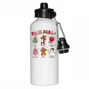 Pain Scale Retro Christmas Nurse Triage And Pain Assesst Meaningful Gift Aluminum Water Bottle