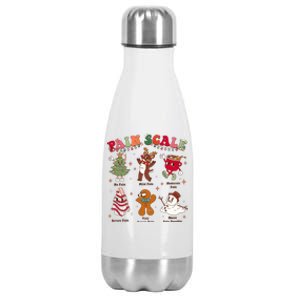 Pain Scale Retro Christmas Nurse Triage And Pain Assesst Meaningful Gift Stainless Steel Insulated Water Bottle