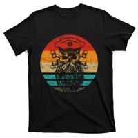 Pirate Skull Retro Style Vintage T-Shirt