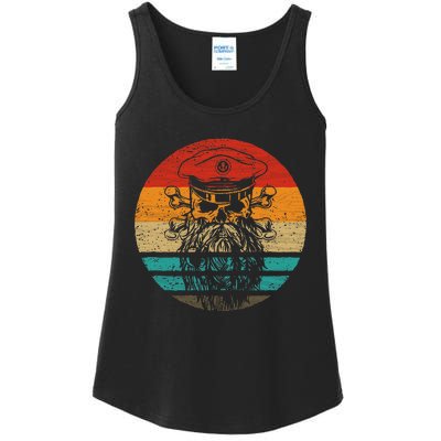 Pirate Skull Retro Style Vintage Ladies Essential Tank