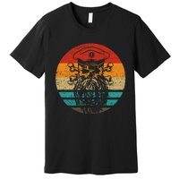 Pirate Skull Retro Style Vintage Premium T-Shirt