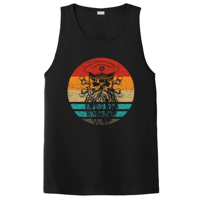 Pirate Skull Retro Style Vintage PosiCharge Competitor Tank