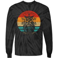 Pirate Skull Retro Style Vintage Tie-Dye Long Sleeve Shirt