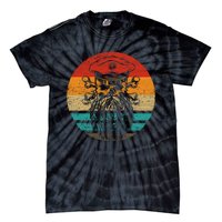 Pirate Skull Retro Style Vintage Tie-Dye T-Shirt