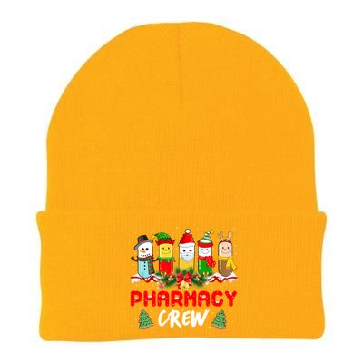 Pills Snow Reindeer Santa Claus Pharmacy Crew Christmas Gift Knit Cap Winter Beanie