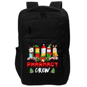 Pills Snow Reindeer Santa Claus Pharmacy Crew Christmas Gift Impact Tech Backpack