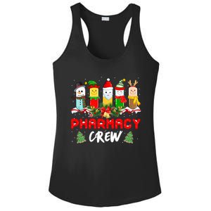 Pills Snow Reindeer Santa Claus Pharmacy Crew Christmas Gift Ladies PosiCharge Competitor Racerback Tank